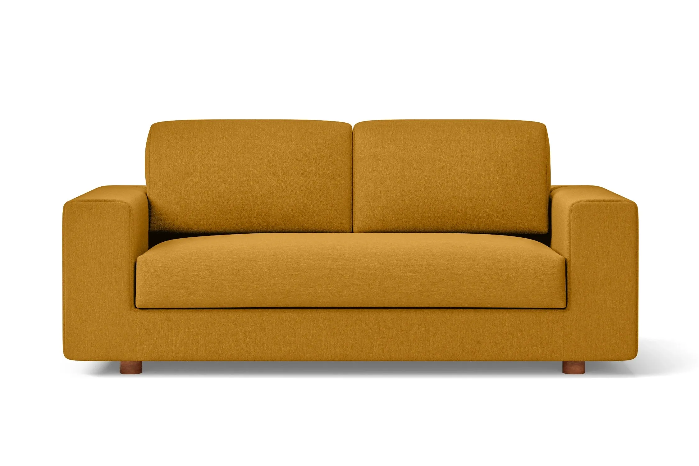 Arezzo 2 Seater Sofa Yellow Linen Fabric