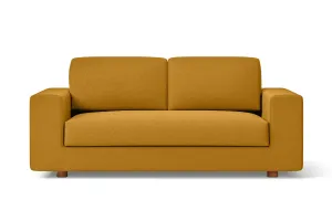 Arezzo 2 Seater Sofa Yellow Linen Fabric