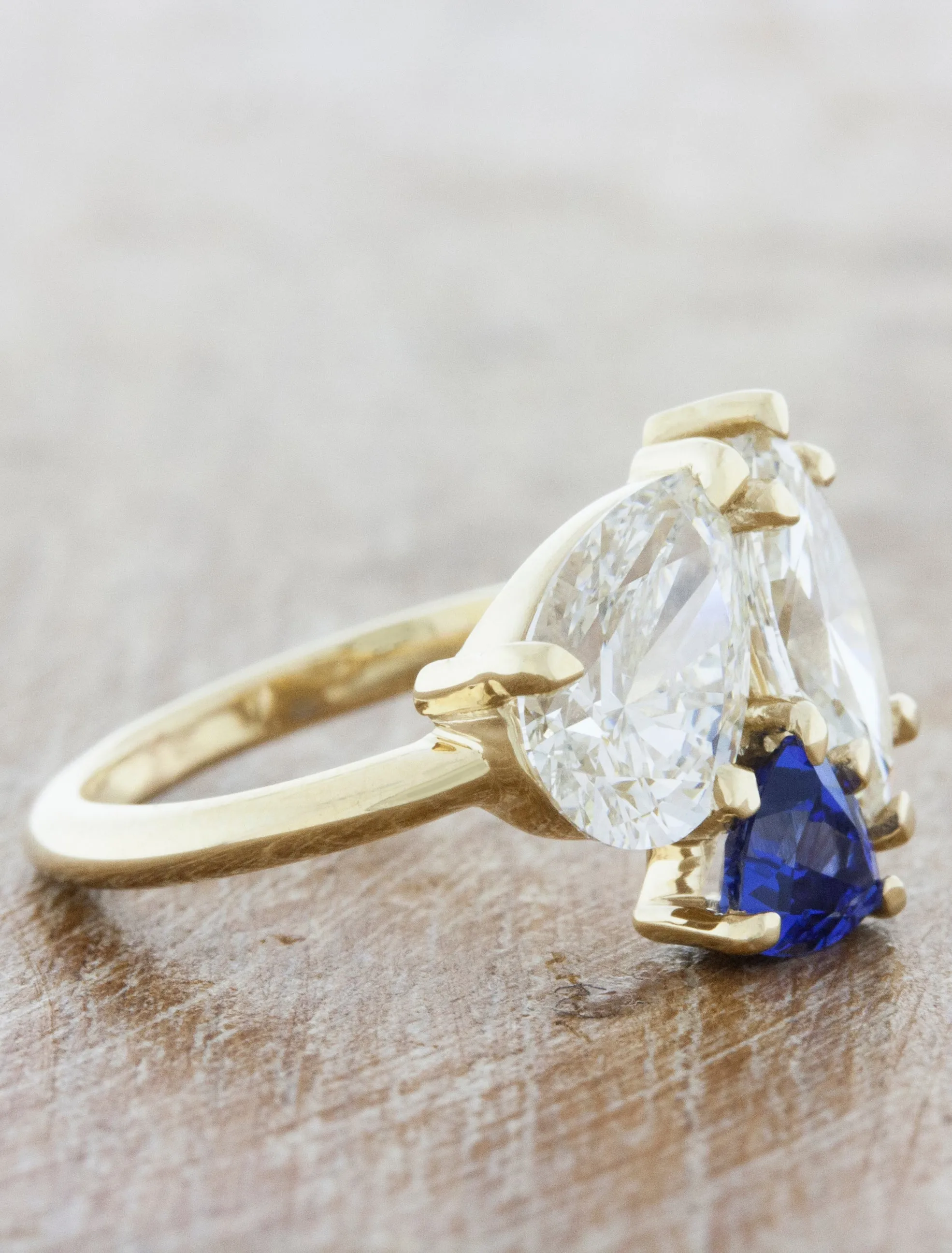 Azure - Lab Grown Diamond & Sapphire Cluster Ring