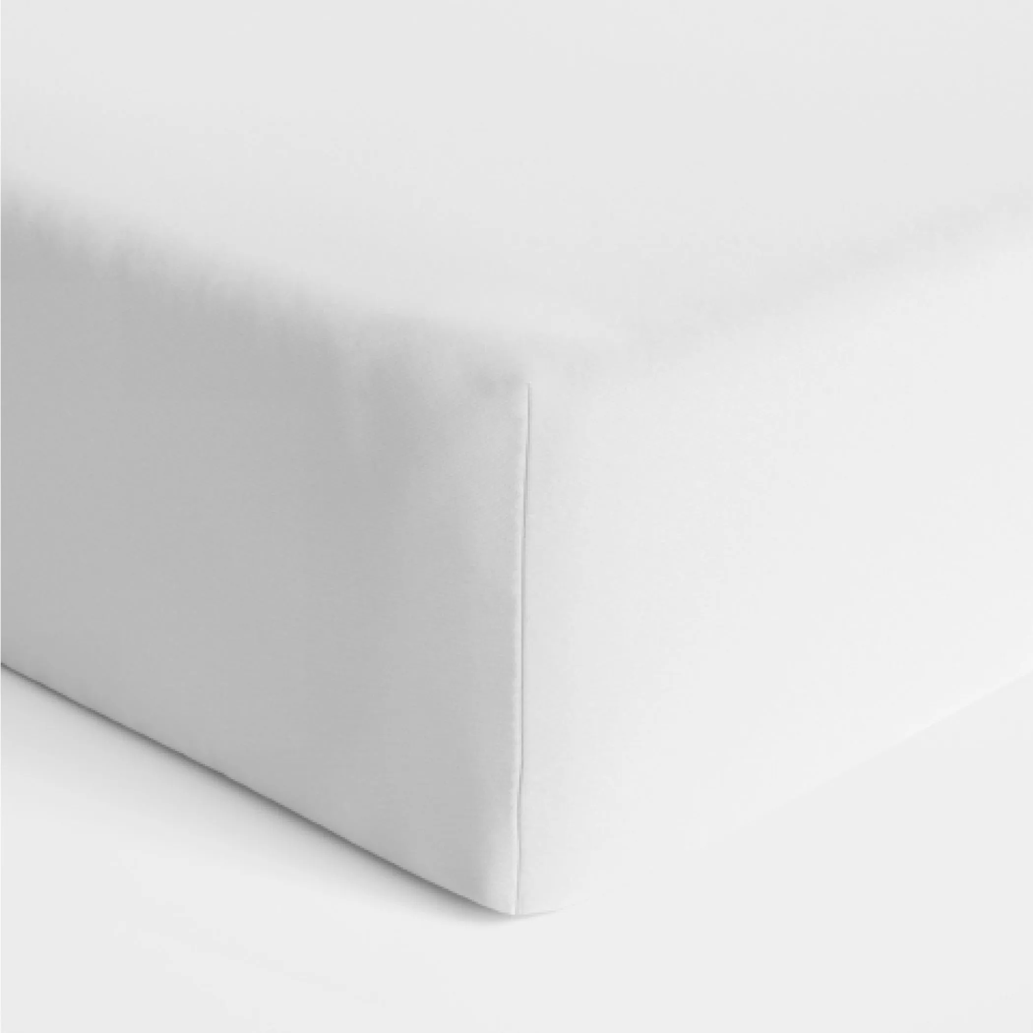 Bamboo White Jersey Cot Fitted Sheet