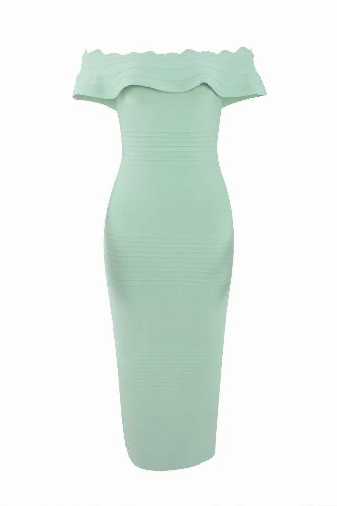 Billie Bandage Midi Dress - Mint Green