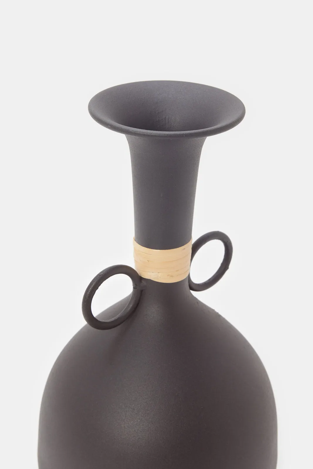 Black Plain Décor Vase(M)