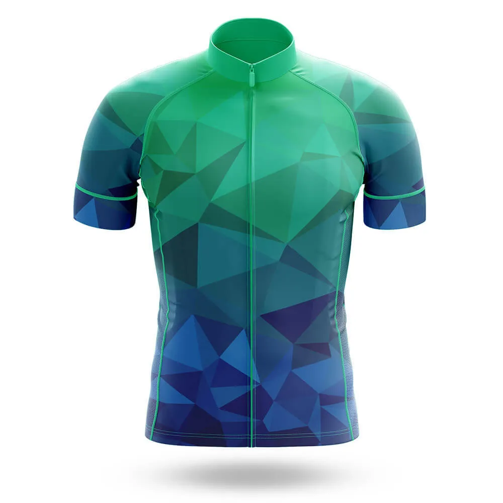 Blue Green Polygon - Men's Cycling Kit