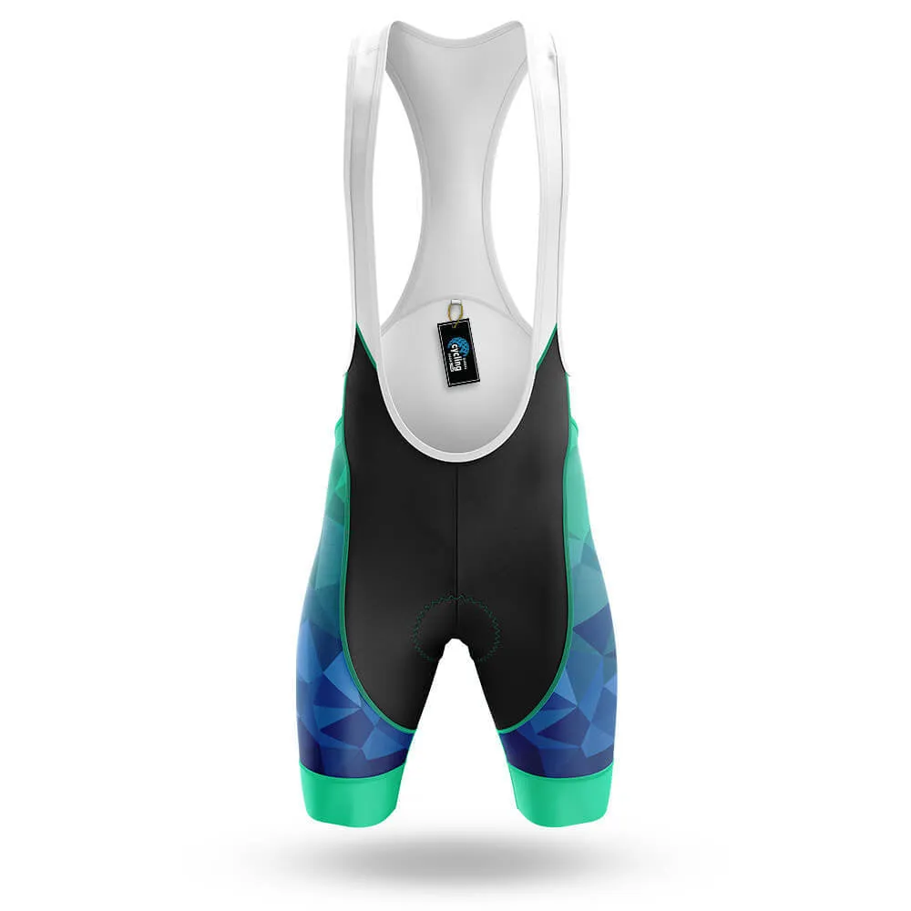 Blue Green Polygon - Men's Cycling Kit