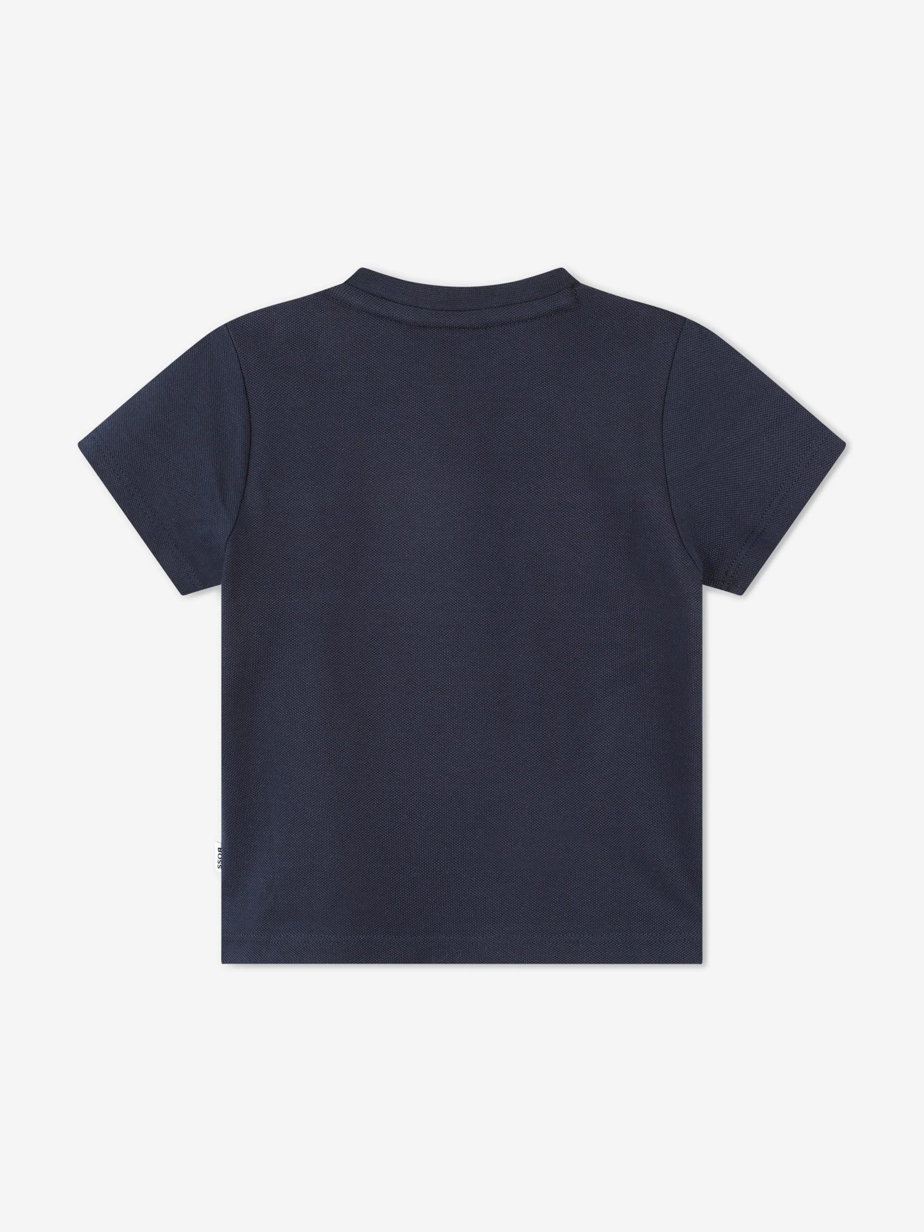 BOSS Baby Boys Embroidered Logo T-Shirt in Navy