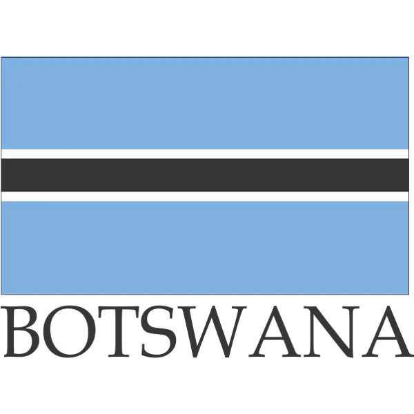 Botswana Embroidered Flag Badge