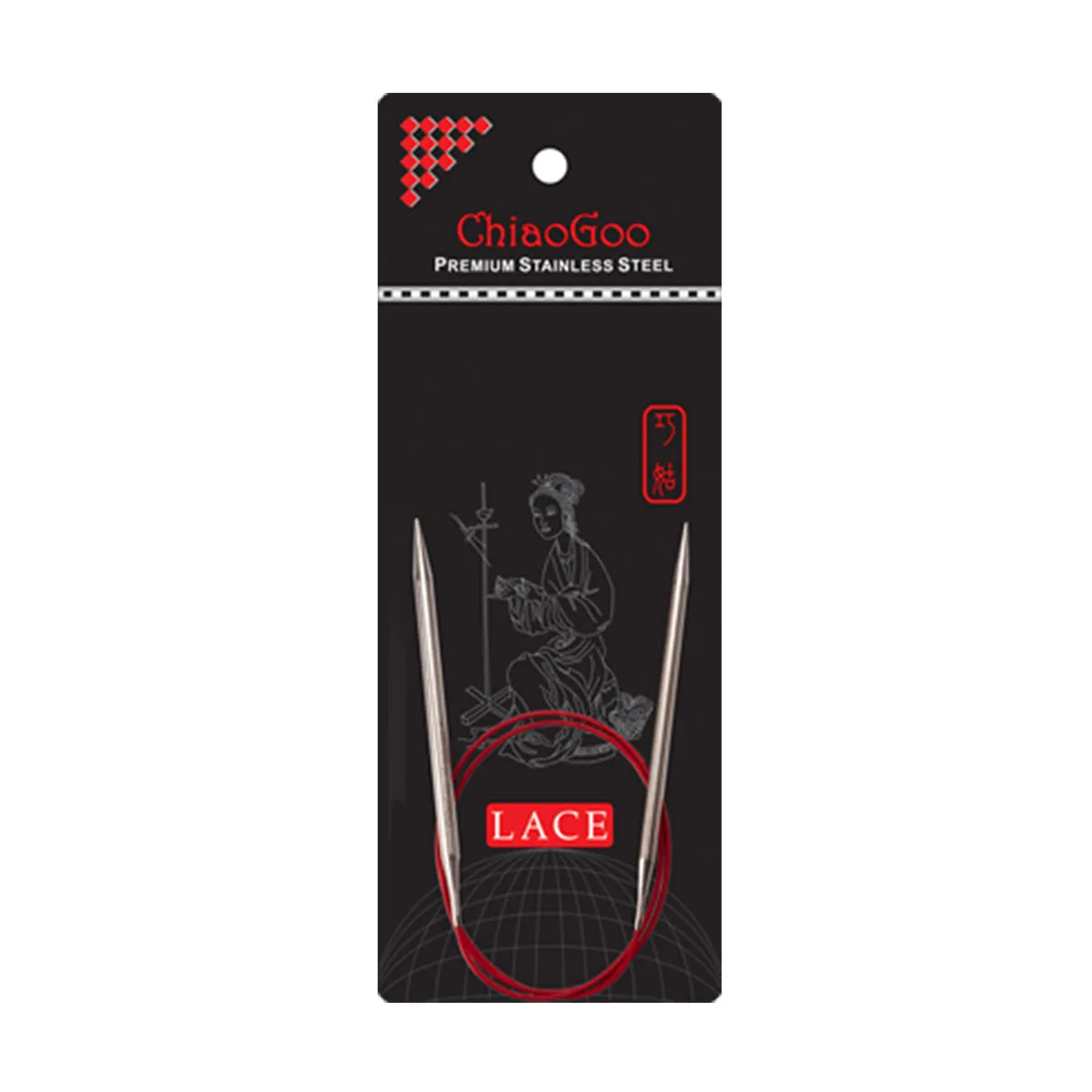 ChiaoGoo RED Lace Circular Needles - US 00 (1.75mm) - 40"