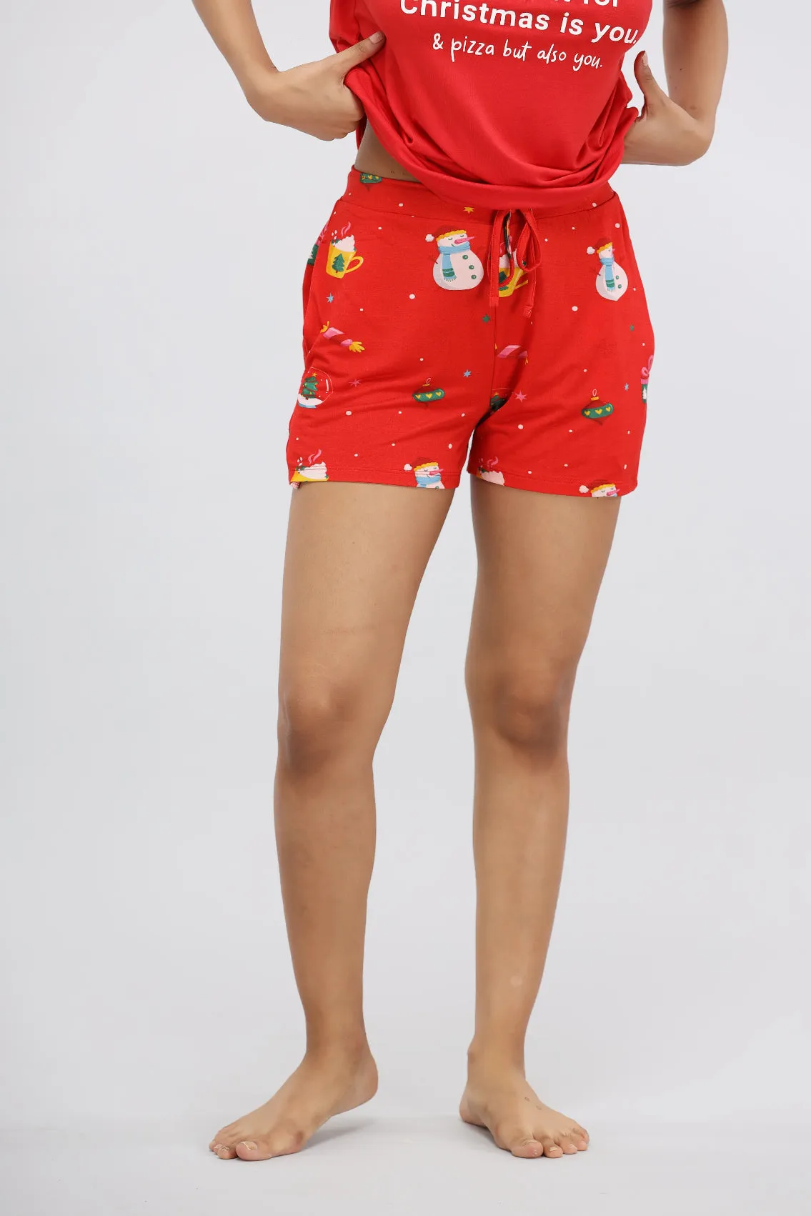 Christmas Cheer Modal Shorts Set