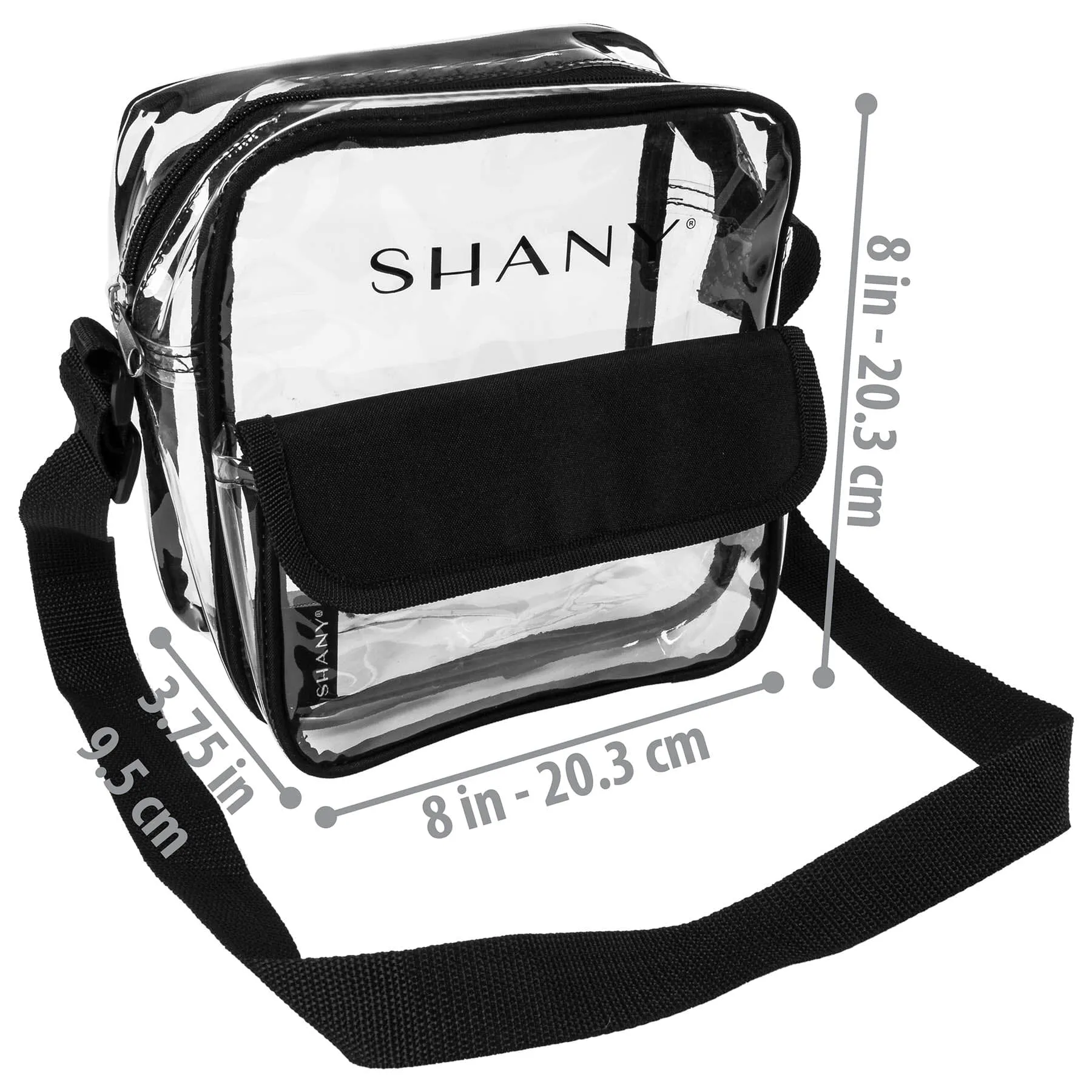 Clear All-Purpose Cross-Body Messenger Bag