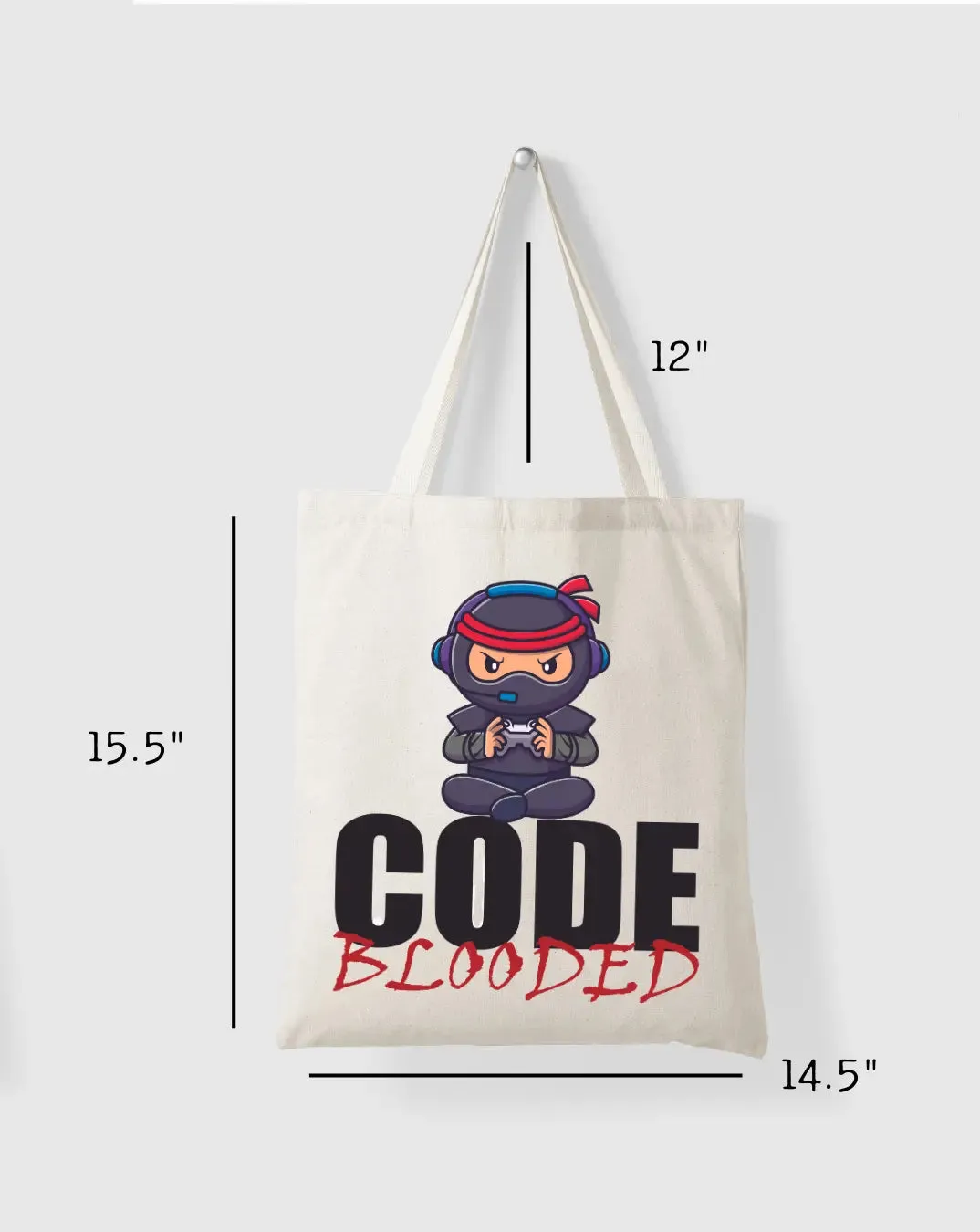 Code Blooded -  Canvas Reusable Bags