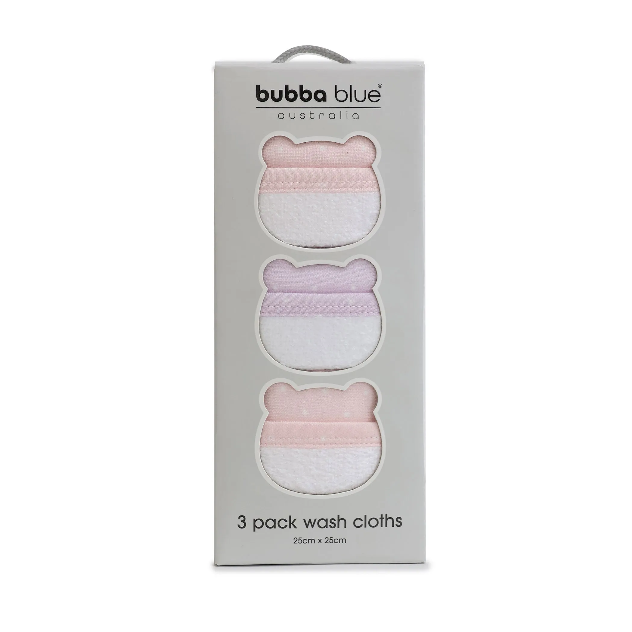 Confetti 3pk Face Washer Pink/Lilac