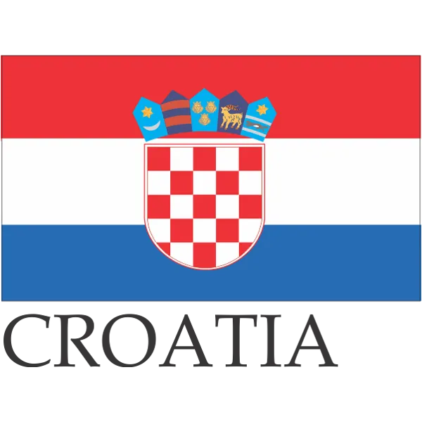 Croatia Embroidered Flag Badge