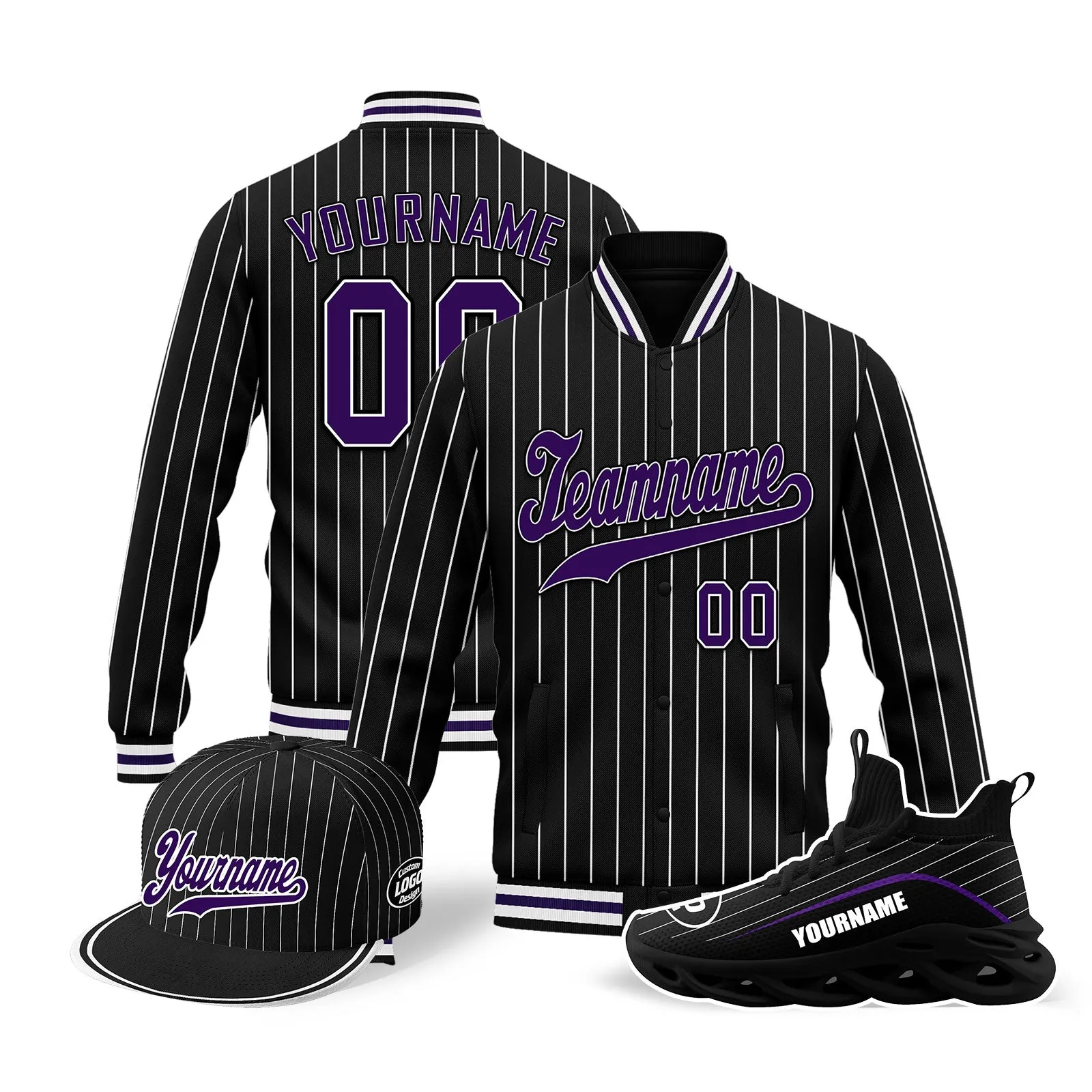 Custom Jacket MaxSoul Shoes and Hat Combo Offer Personalized Combo ZH-D020239-9