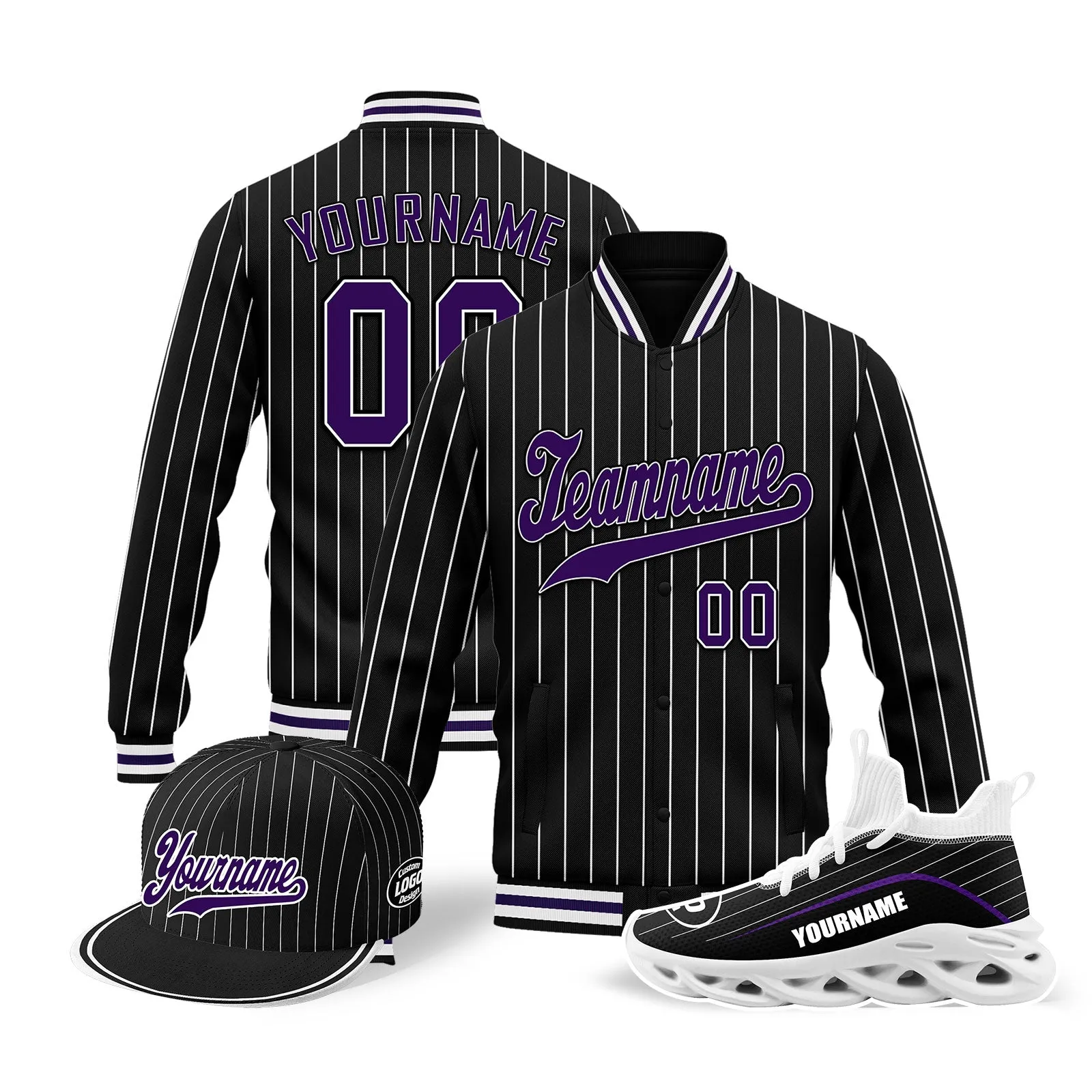 Custom Jacket MaxSoul Shoes and Hat Combo Offer Personalized Combo ZH-D020239-9