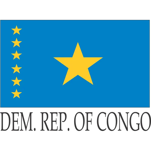 Democratic Republic of Congo Embroidered Flag Badge