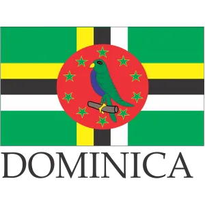 Dominica Embroidered Flag Badge