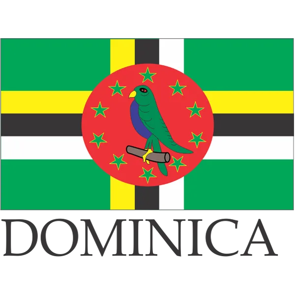 Dominica Embroidered Flag Badge