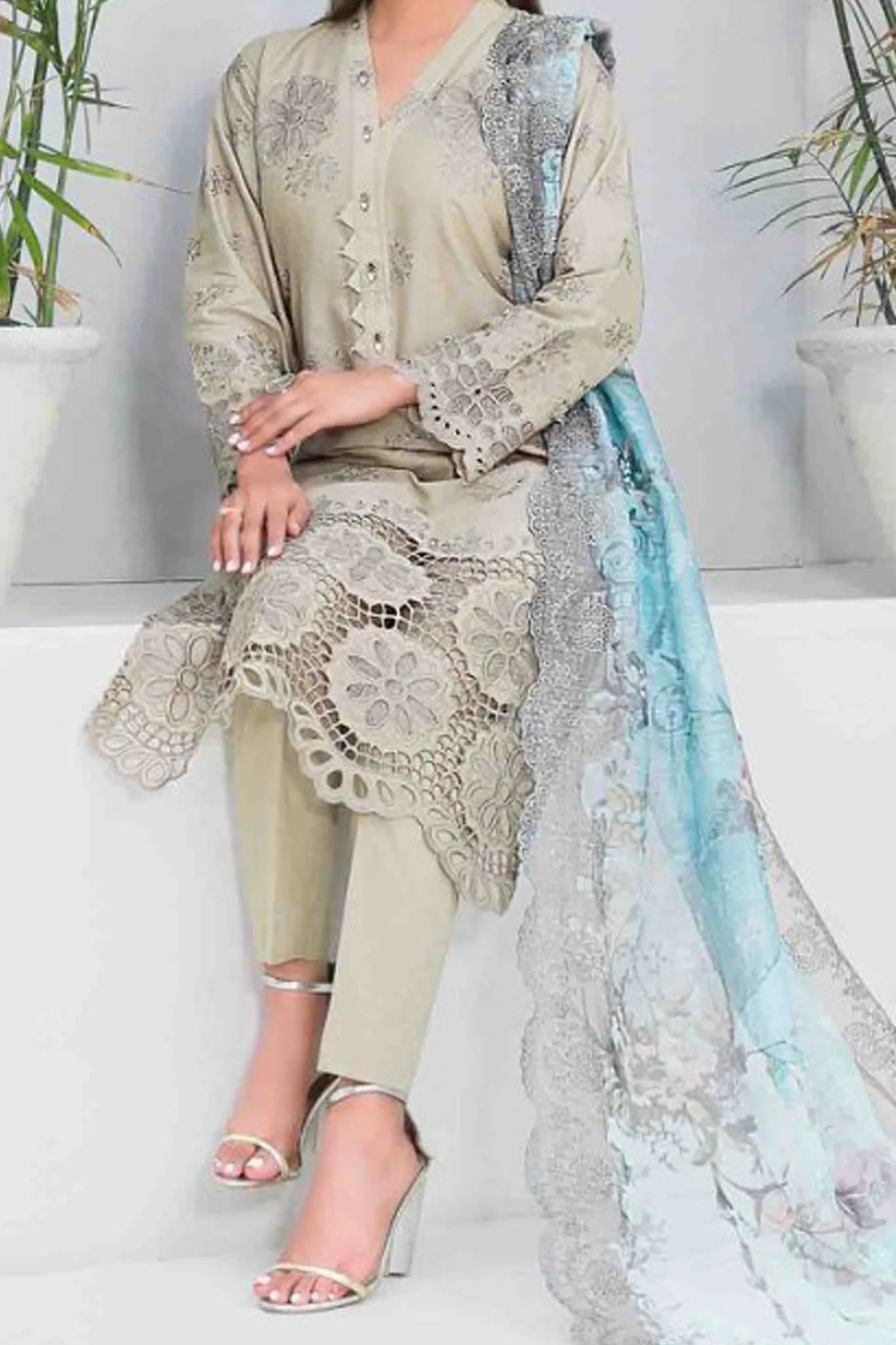 Gulmira By Tawakkal Unstitched 3 Piece Emb Lawn Collection'2024-D-9357