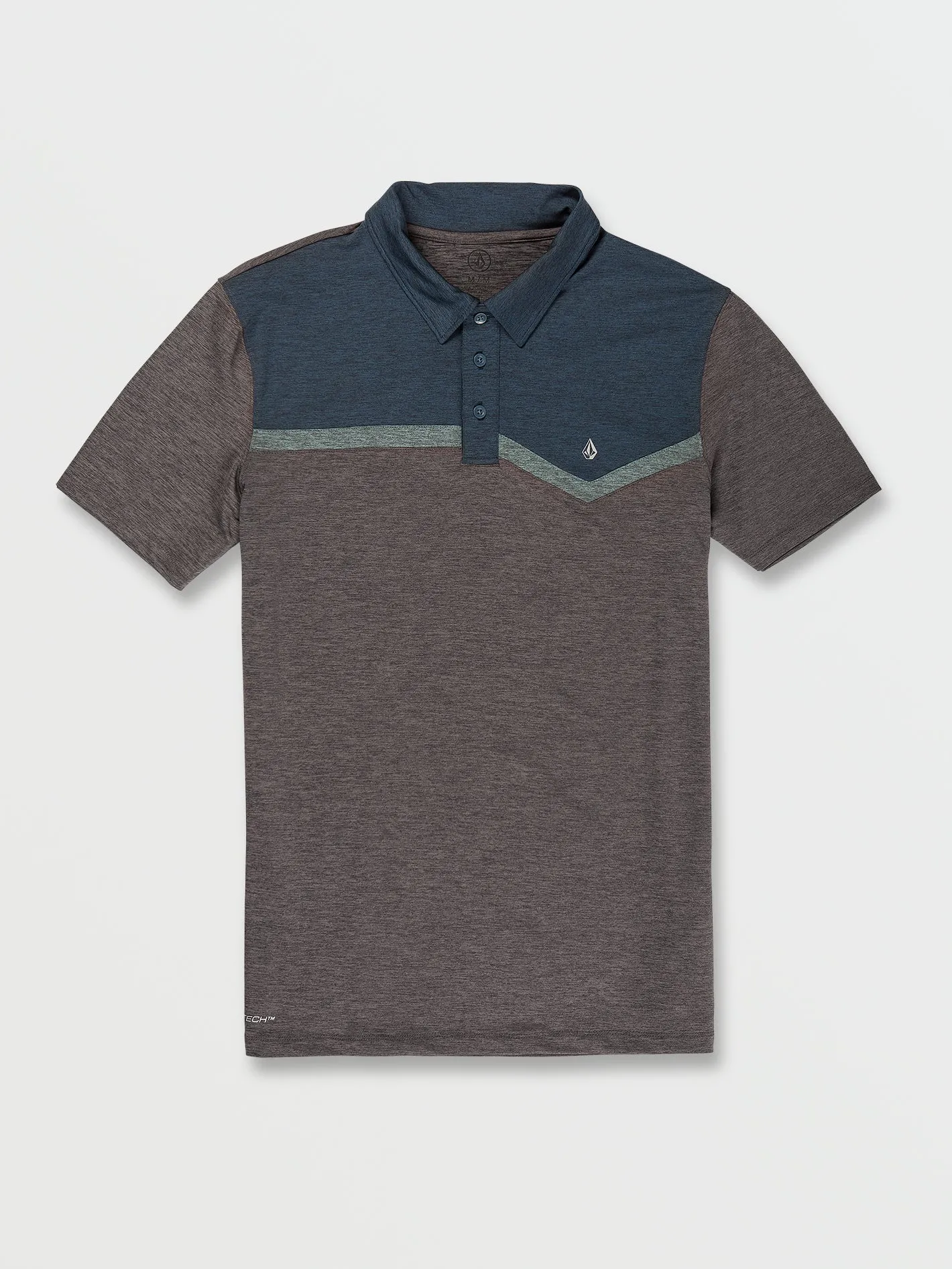 Hazard Break Short Sleeve Polo - Storm Cloud