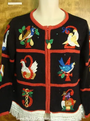 Holiday Birds and Xmas Countdown Ugly Xmas Sweater