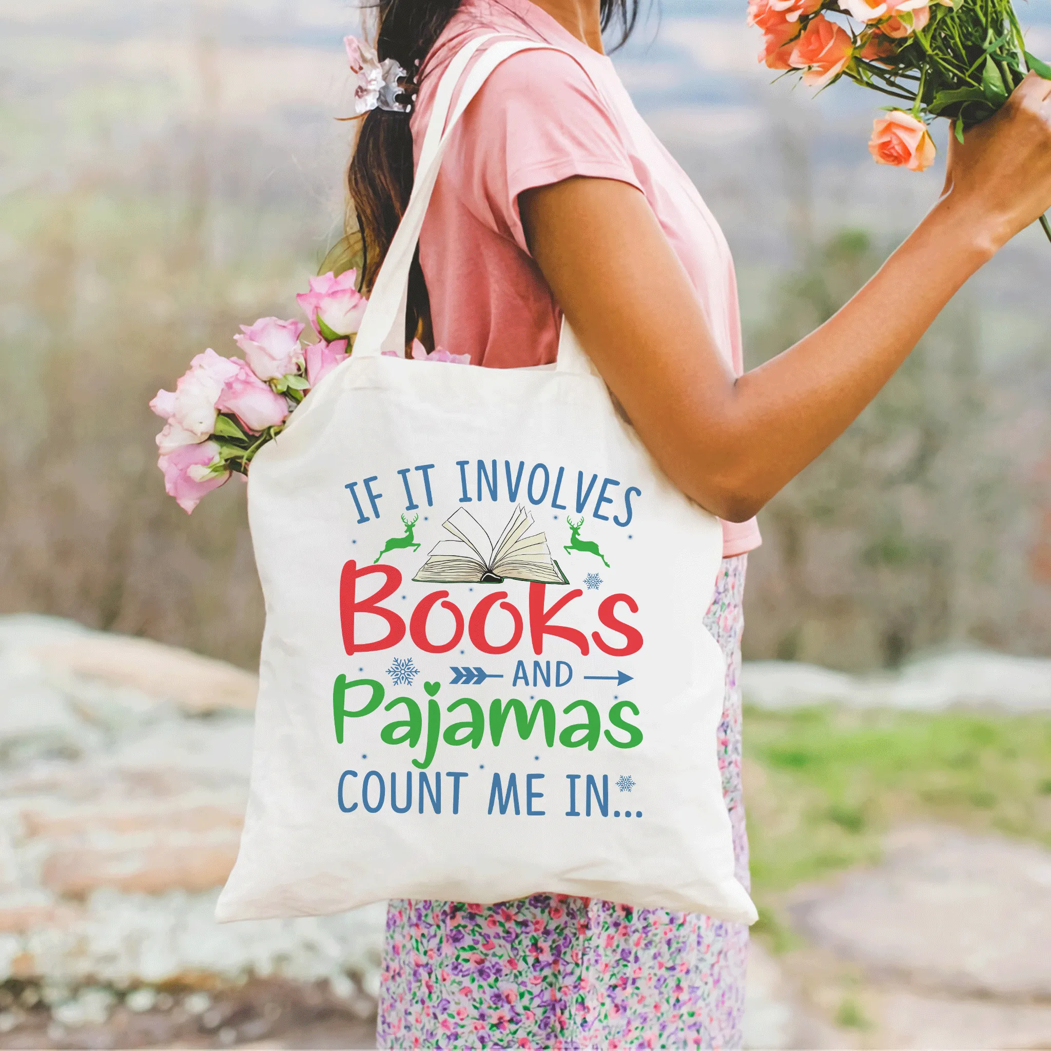 If It Involves Books And Pajamas Count Me In Book Lovers Gift TBW263