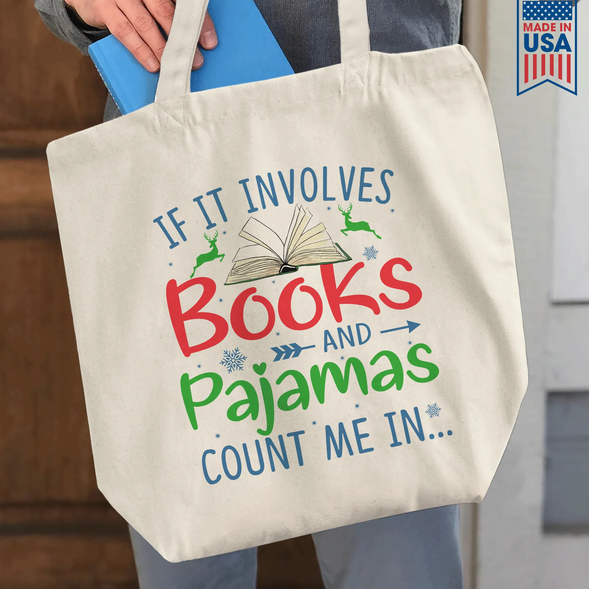 If It Involves Books And Pajamas Count Me In Book Lovers Gift TBW263