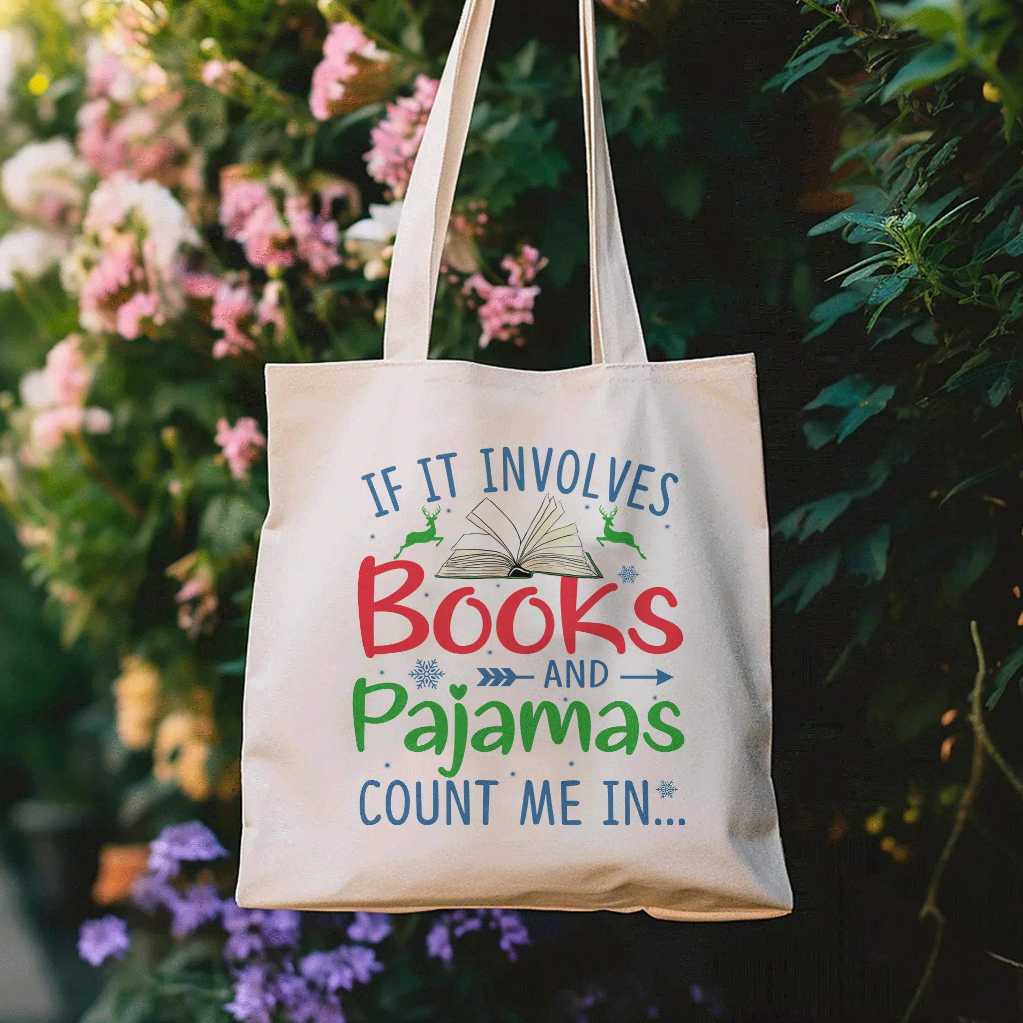 If It Involves Books And Pajamas Count Me In Book Lovers Gift TBW263