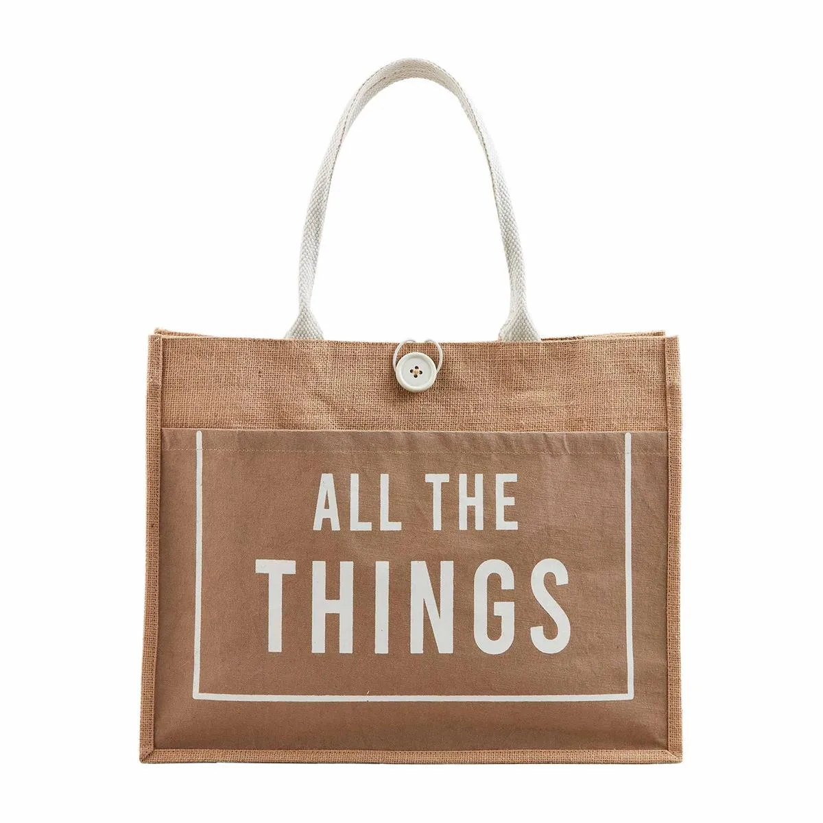 Jute Word Tote - 3 Styles BY MUD PIE