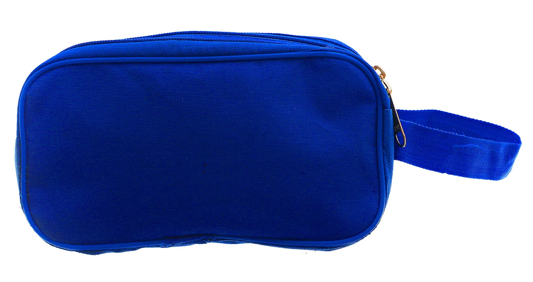 Kuber Industries Multipurpose Canvas Toiletry Travel Shaving Kit,(Royal Blue) - CTKTC031461