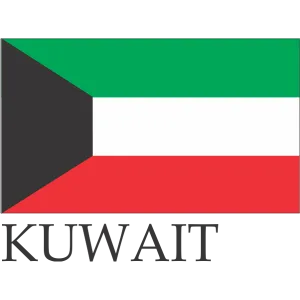 Kuwait Embroidered Flag Badge