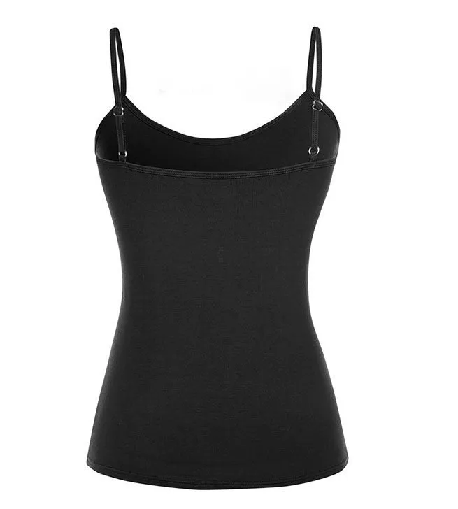 Ladies Cami Fitted Rib-Knit Tank Top