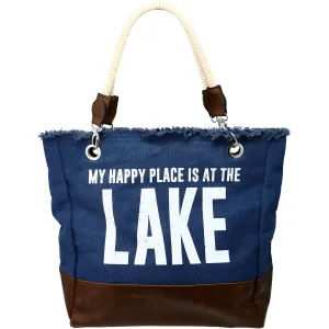 Lake 18" x 15" Canvas Tote