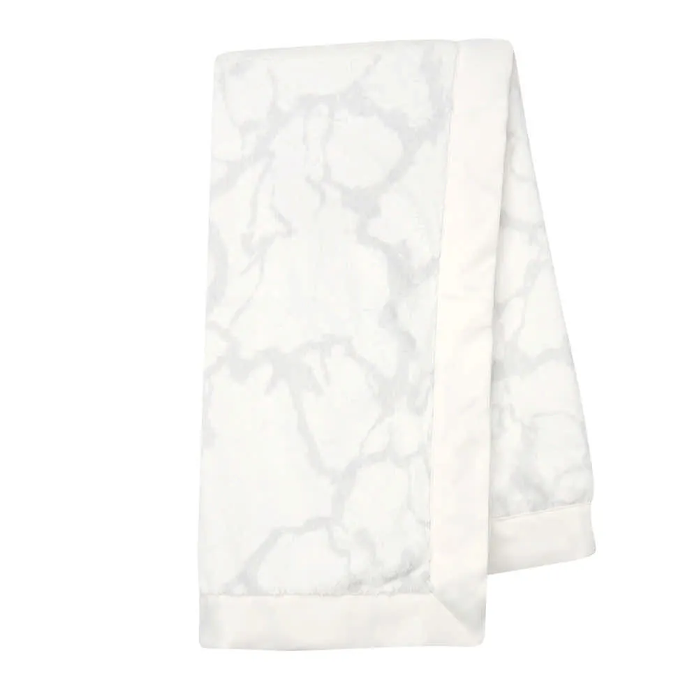 Lambs & Ivy Signature Baby Blanket - Grey Marble