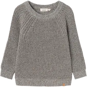 Lil'Atelier Sky Gray Noro Knit Blouse