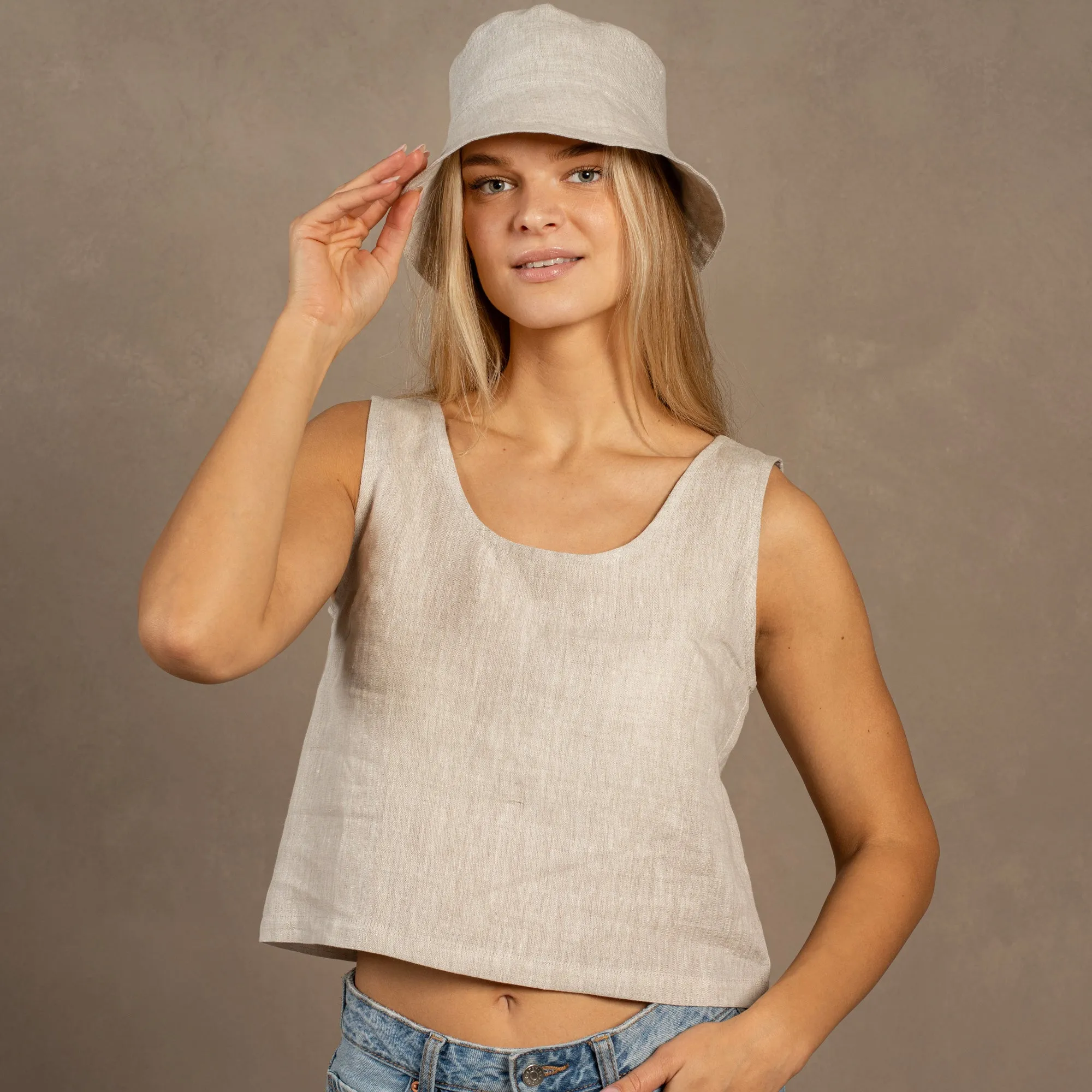 Linen Bucket Hat