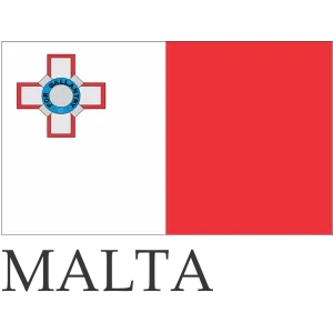 Malta Embroidered Flag Badge