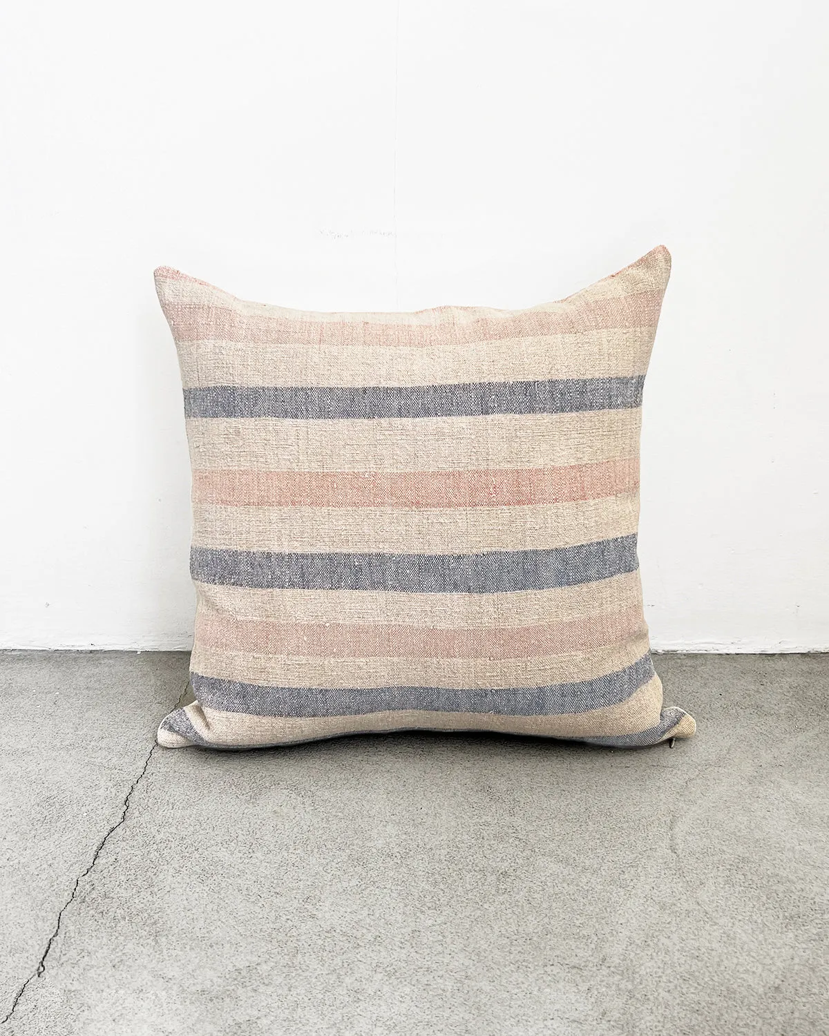 Matilde Blue and Pink Stripe Throw Pillows