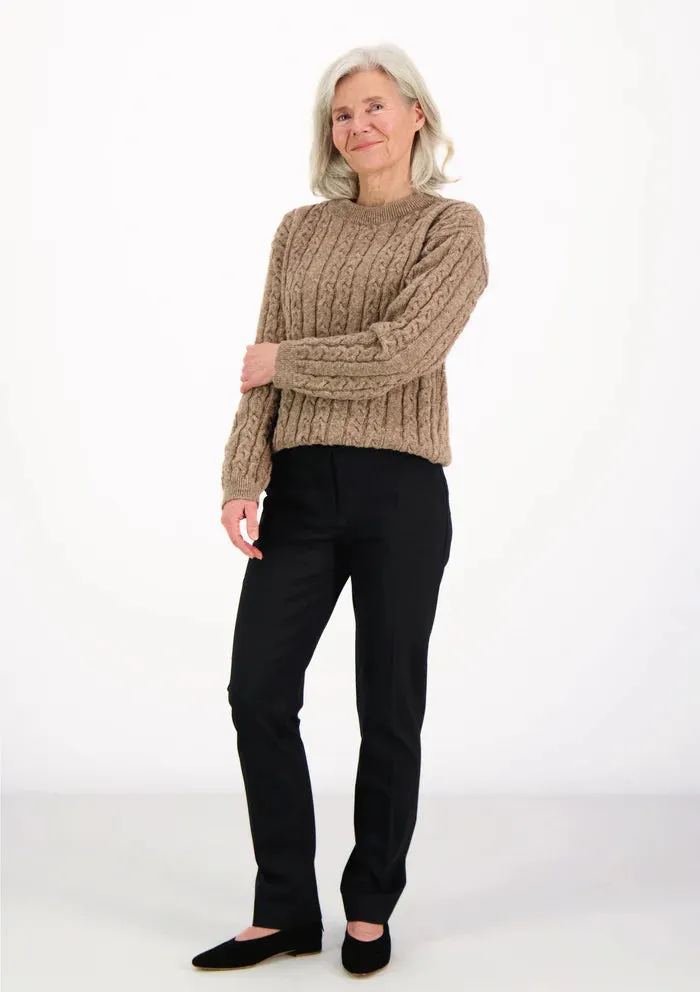 Meri Cable Knit Beige