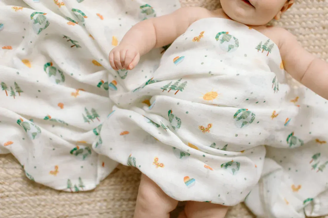 Muslin Swaddle, Eric Carle World of Wonder