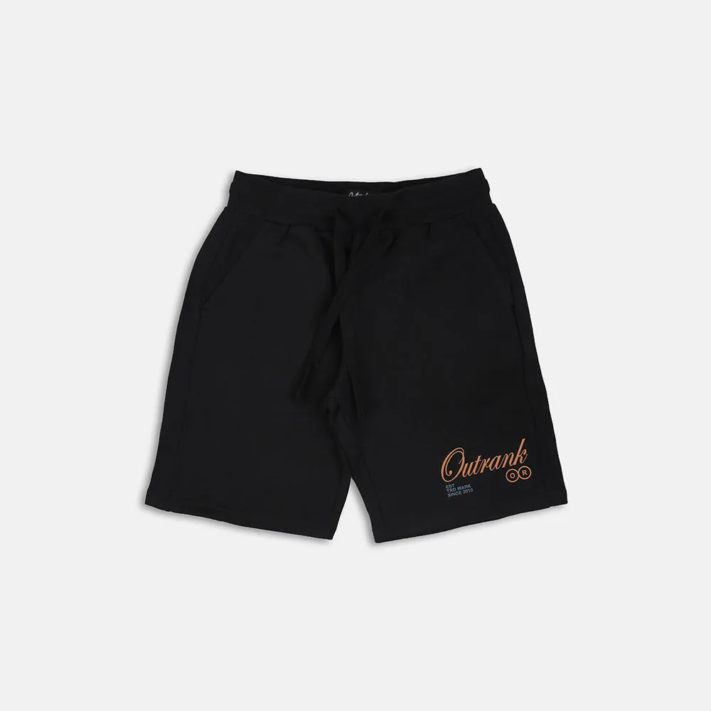 My Money Embroidered Fleece Shorts