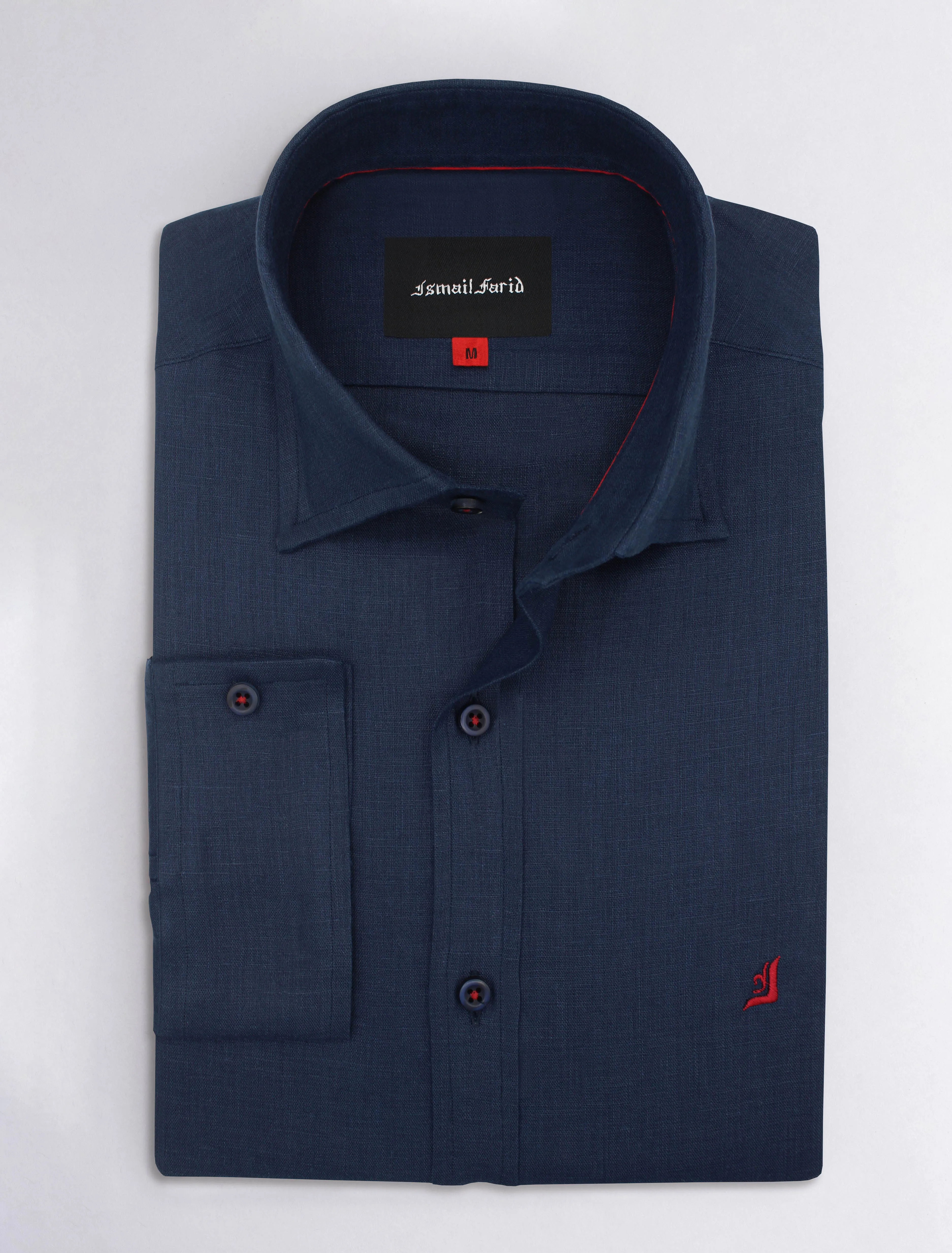 NAVY LINEN SHIRT