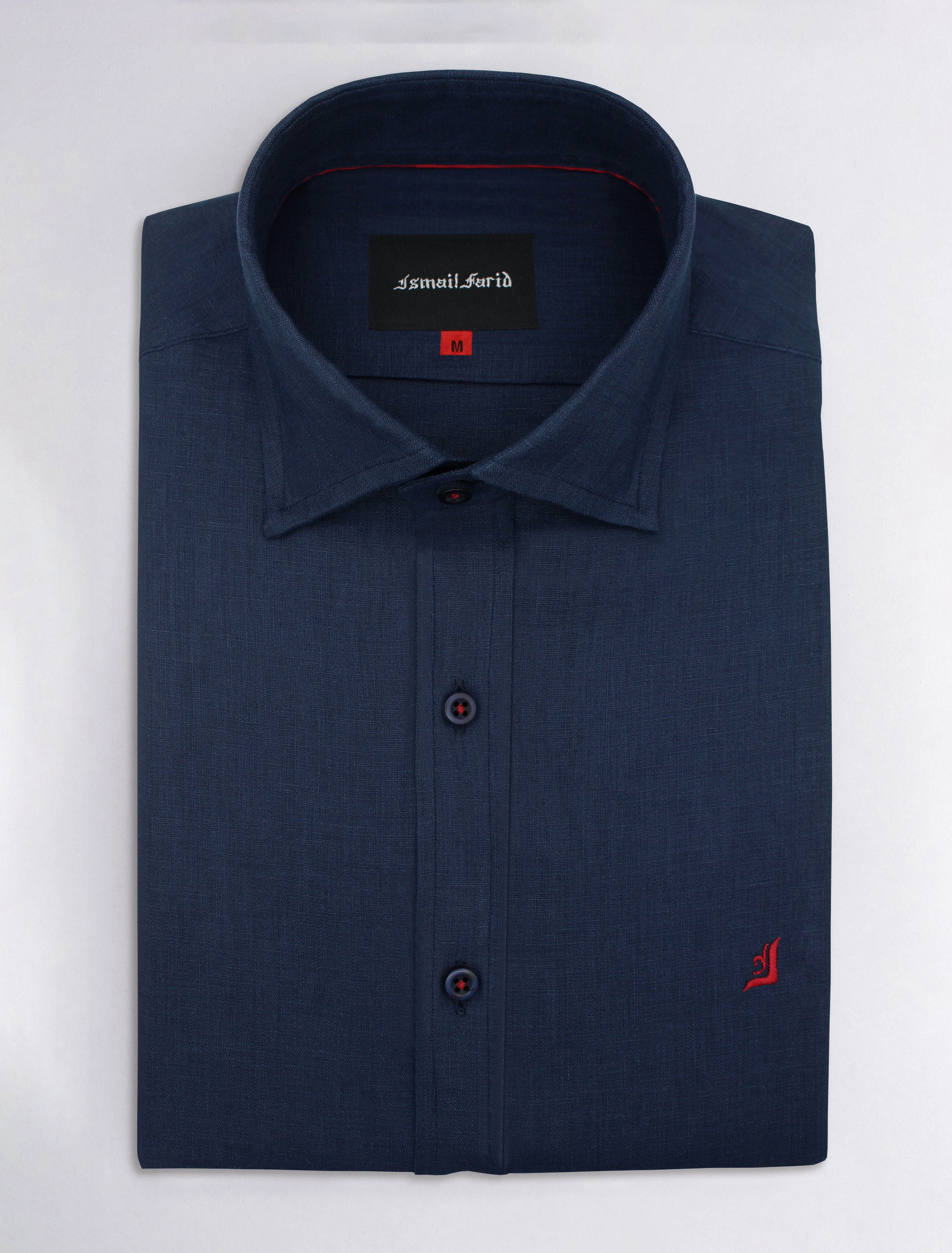 NAVY LINEN SHIRT