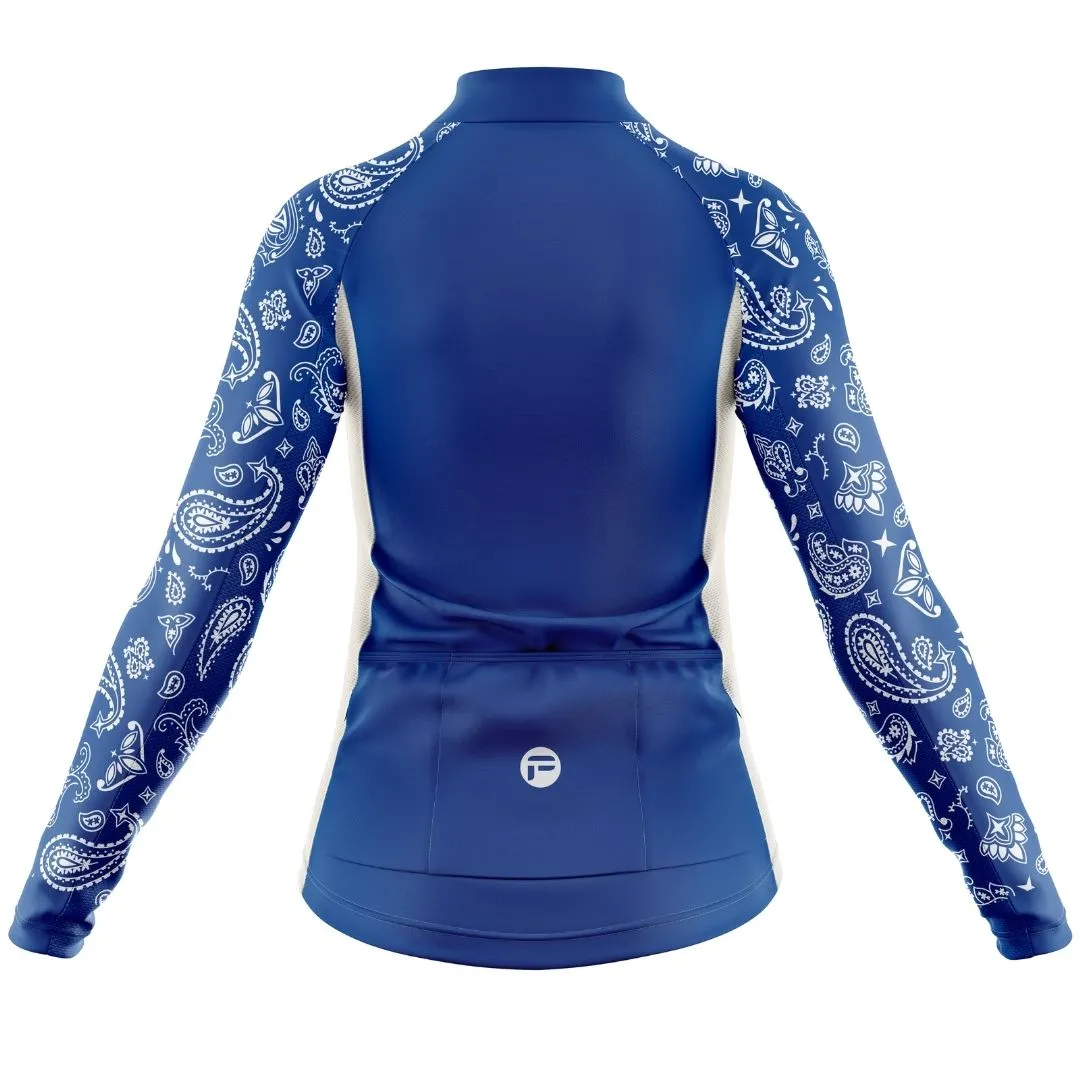 NEW! Blue Serenity | Women's Long Sleeve Cycling Jersey