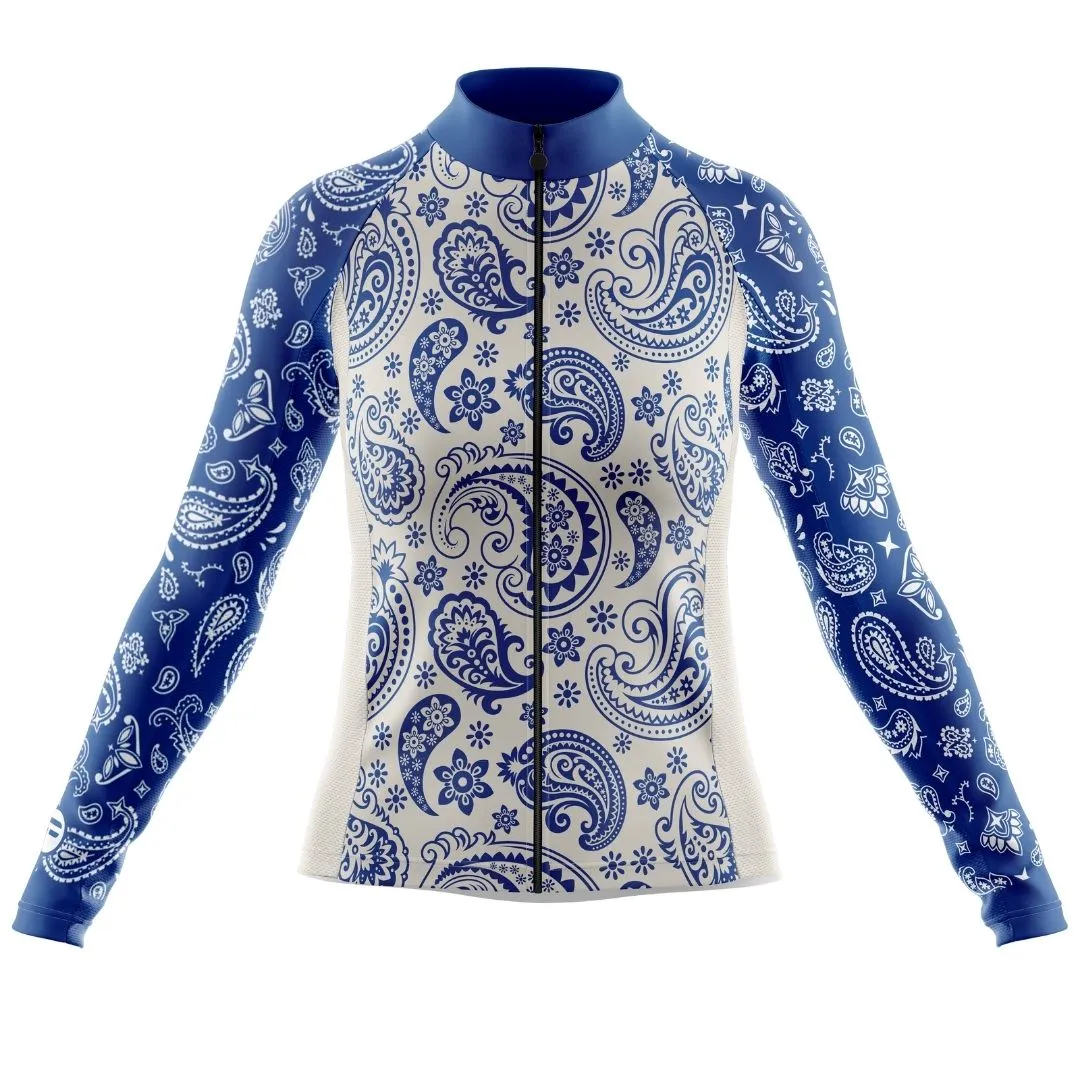 NEW! Blue Serenity | Women's Long Sleeve Cycling Jersey