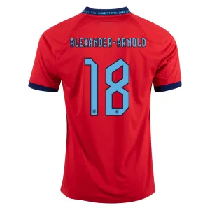 Nike England Trent Alexander-Arnold Away Jersey 22/23 (Challenge Red/Blue Void)