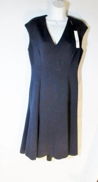 NWT NEW WOMENS ELIE TAHARI MORIAH Dress 10 Navy BLUE STARGAZER