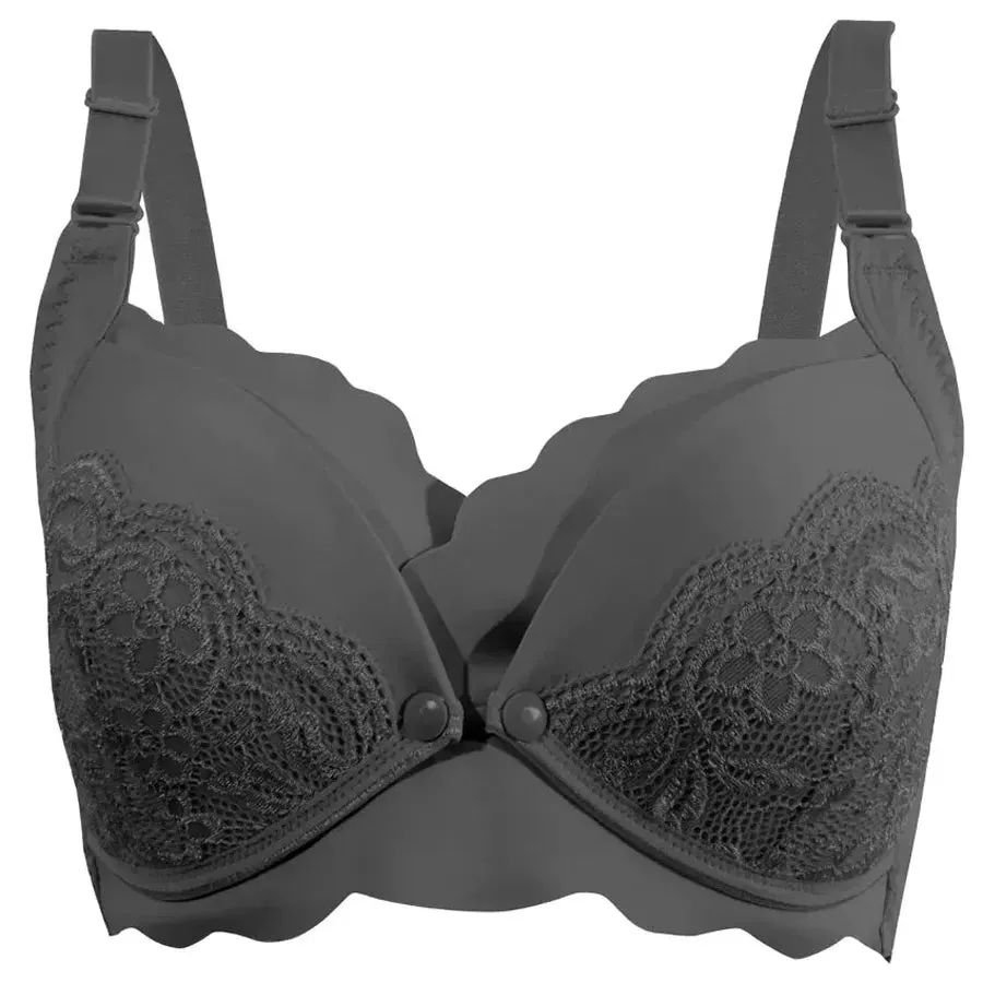 Okus Elegant Seamless Maternity & Nursing Bra - Black