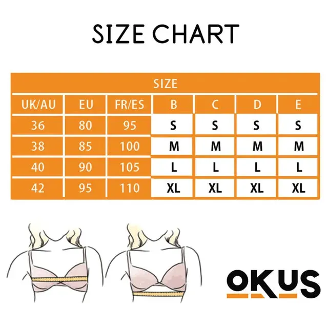 Okus Elegant Seamless Maternity & Nursing Bra - Black