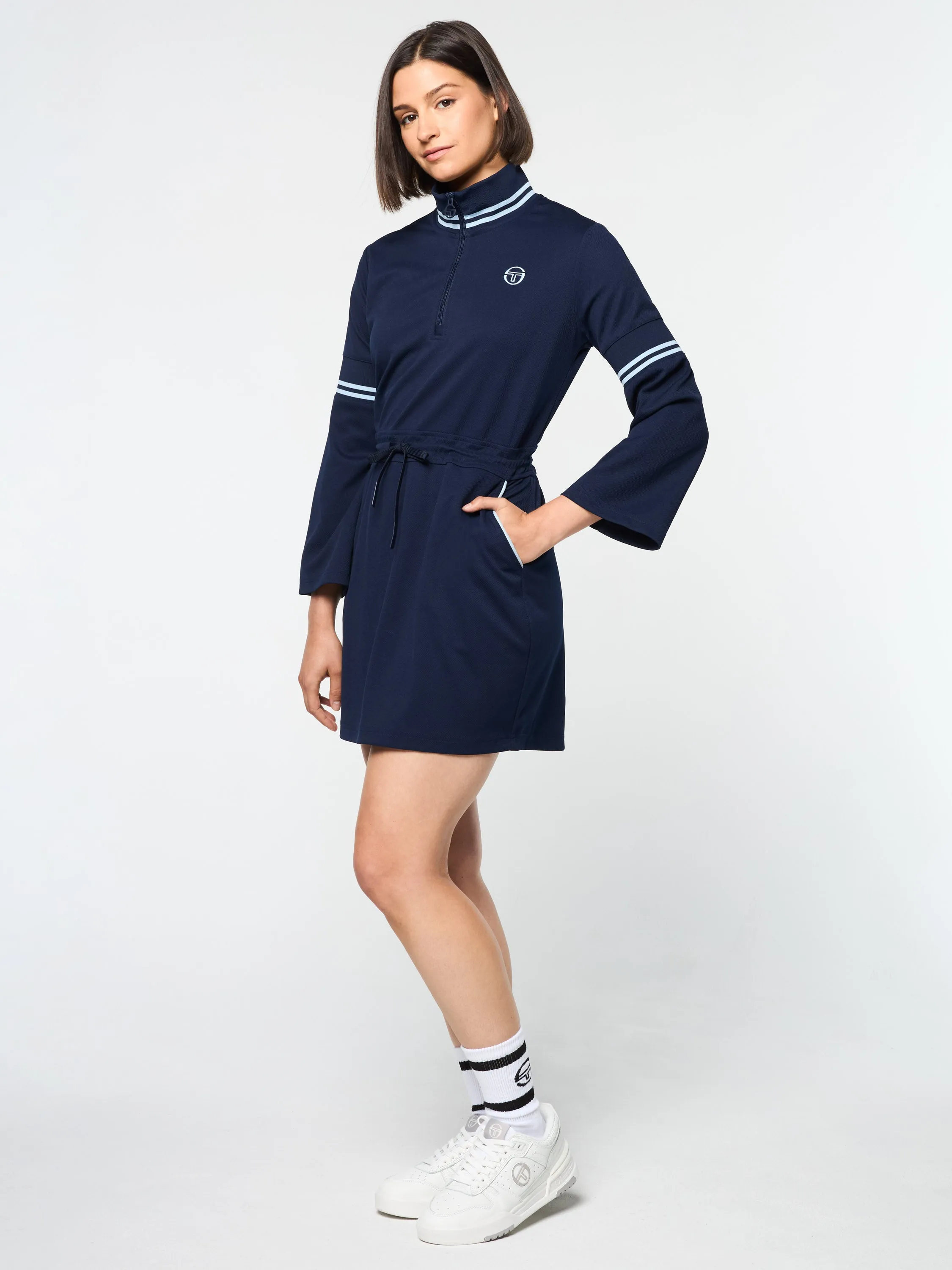 Pavia Twill Dress- Maritime Blue