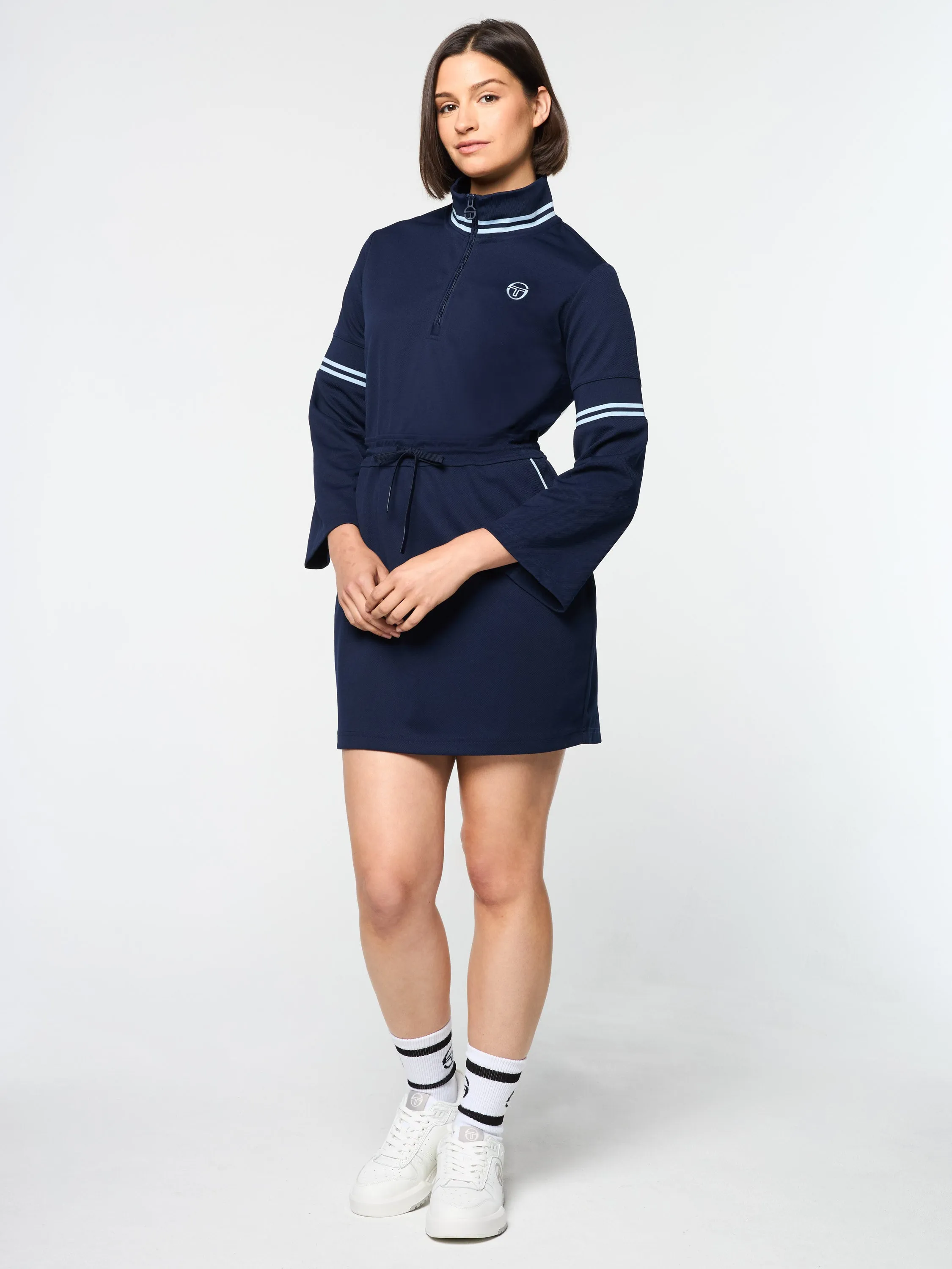 Pavia Twill Dress- Maritime Blue